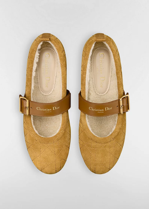 DiorAlps Dior Frost Ballet Flat Camel Cannage 