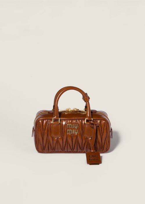 Palisander Arcadie Shiny Matelassé Leather Bag