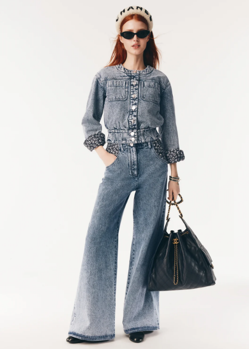 Jacket - Washed out denim, blue — Fashion