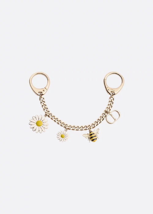 Dior Daisy Bag Charm Gold-Finish Metal