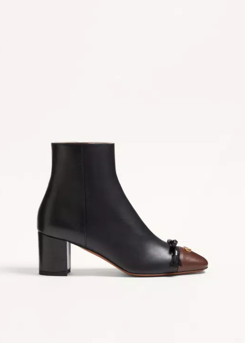 Valentino Garavani 60mm Valet Du Roi Leather Ankle