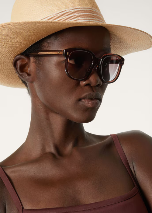 Spagna Sunglasses Acetate Bordeaux Gold