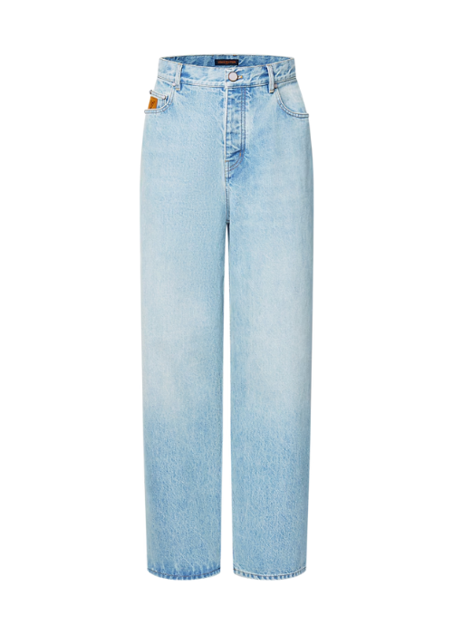 Wide Leg Fit Denim Pants