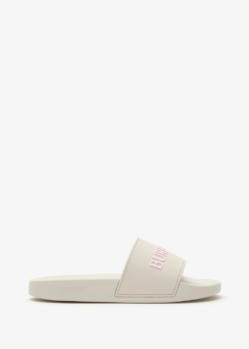  Burberry Women's Logo Slides in sandy