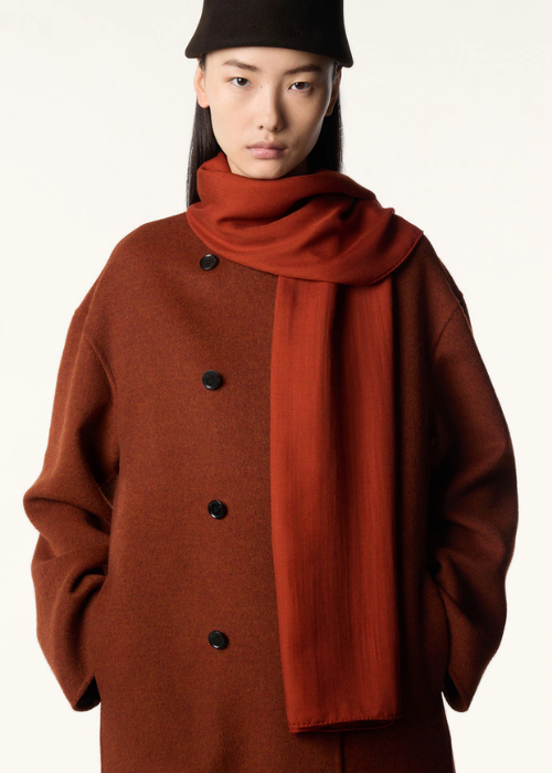 Signature Stole Silk, Wool, Cashmere Sundown