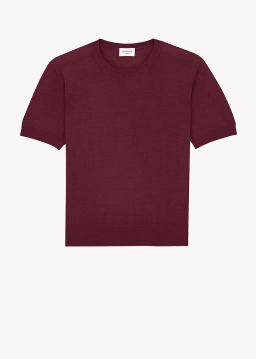 Pull à manches courtes en cachemire