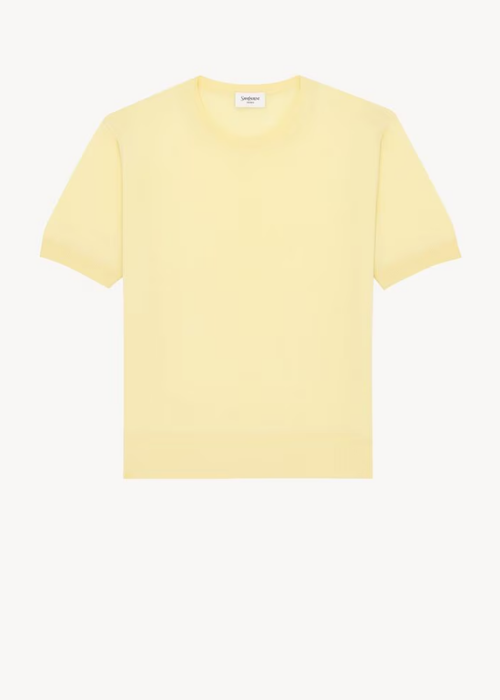 Camiseta con cuello redondo de