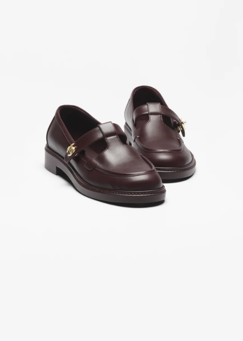Mocassins - Calfskin, burgundy — Fashion 