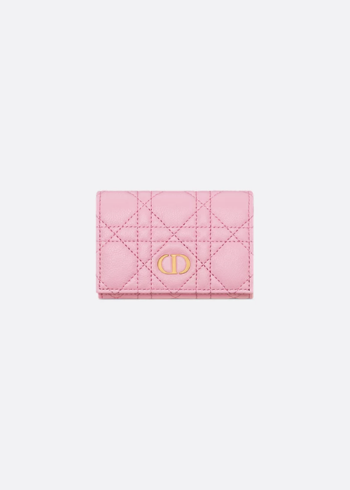Dior Caro Glycine Wallet Sweet Pink Supple