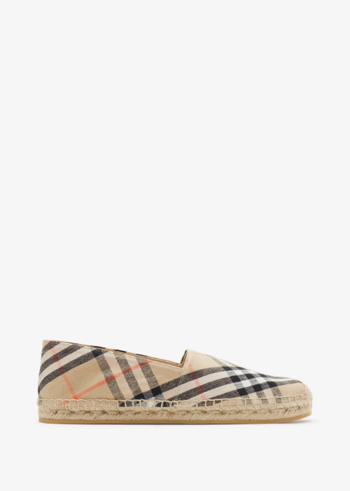 Burberry Men's Mews Check Espadrilles. 