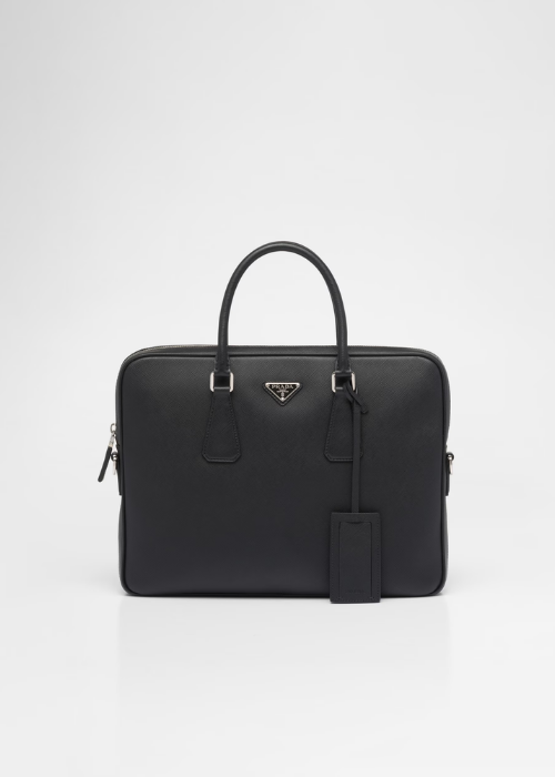 Prada Saffiano Leather Briefcase / Work Bag