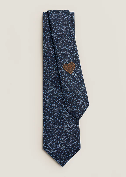 Coeurs Petillants tie - Blue | Hermès