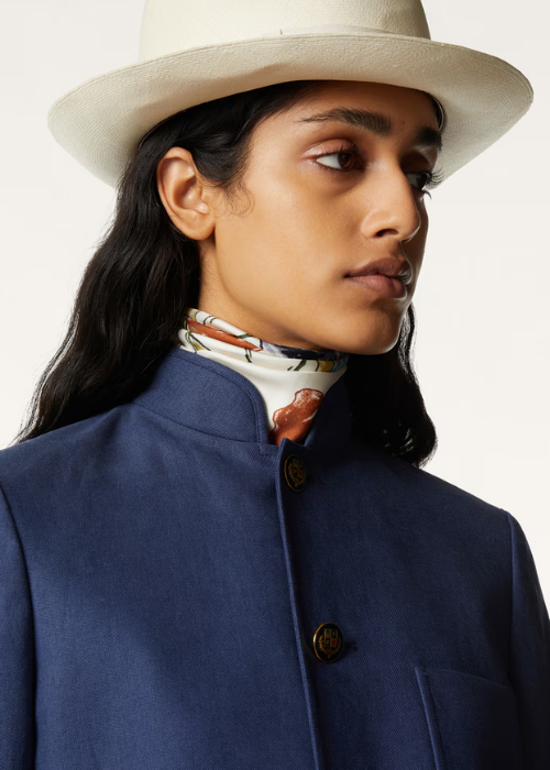 Il Bouquet Foulard 60 x 60 Silk Ivory/Red 