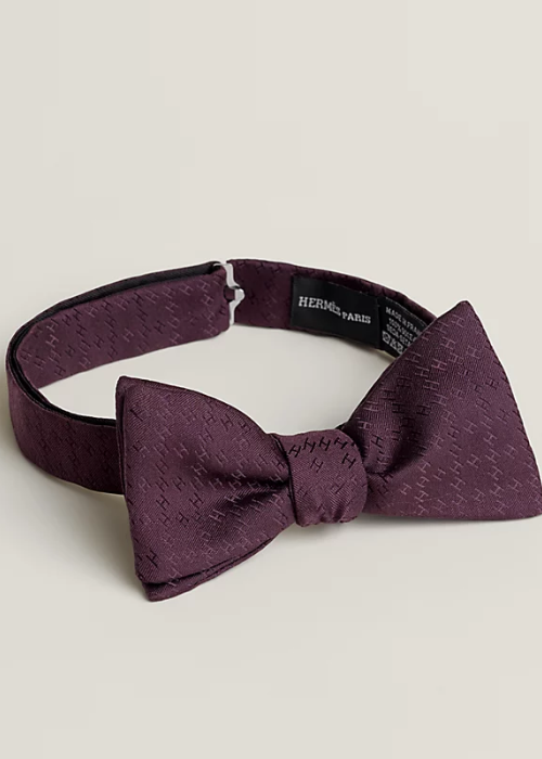 Faconne New H bow tie - Black