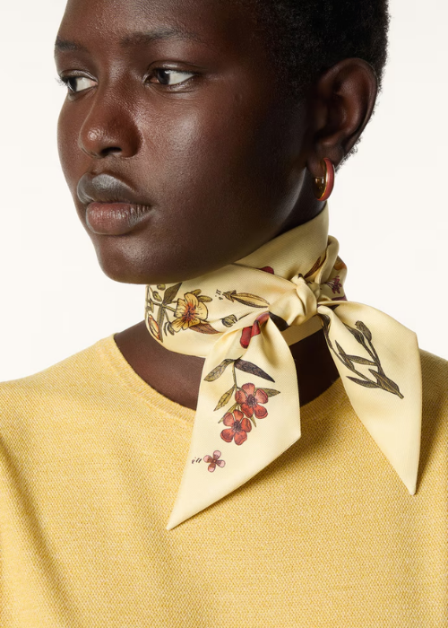 neck scarf worn by a person