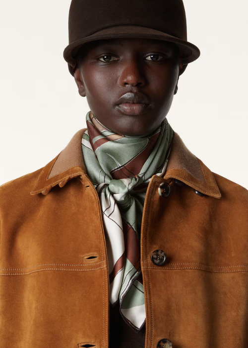 Loro Clan Collage Foulard 90 x 90 Silk 