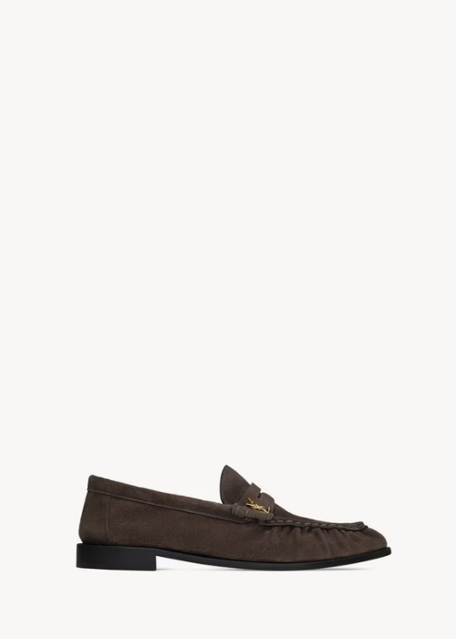 LE LOAFER supple in suede in Brown