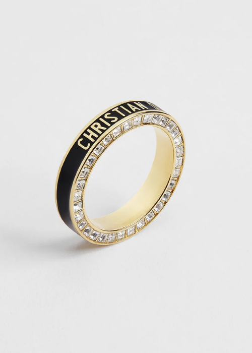Dior Night Code Ring Gold-Finish Metal, Crystals