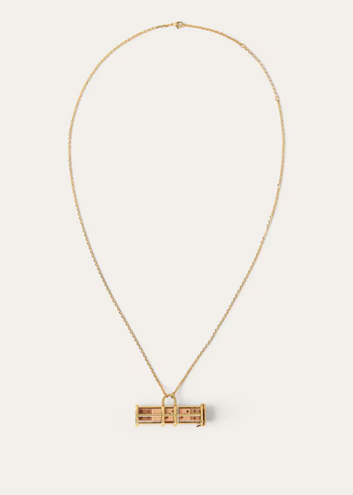 Dice Necklace Brass Sun Gold | Loro Piana FR