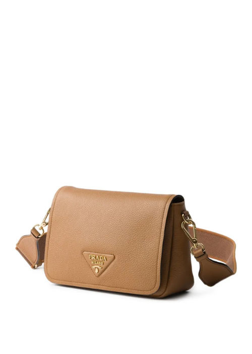 Prada Small Logo Soft Leather Shoulder Bag
