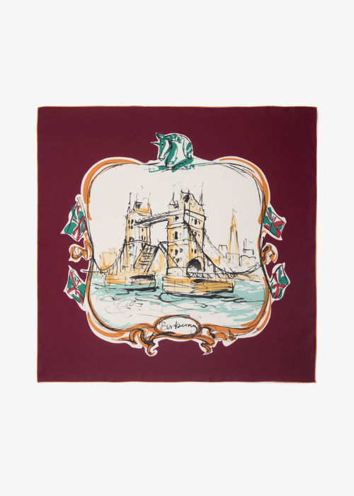 urberry Tower Bridge Silk Scarf