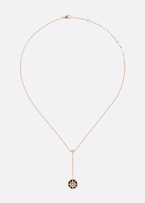 Rose des Vents Necklace Pink Gold, Diamonds 