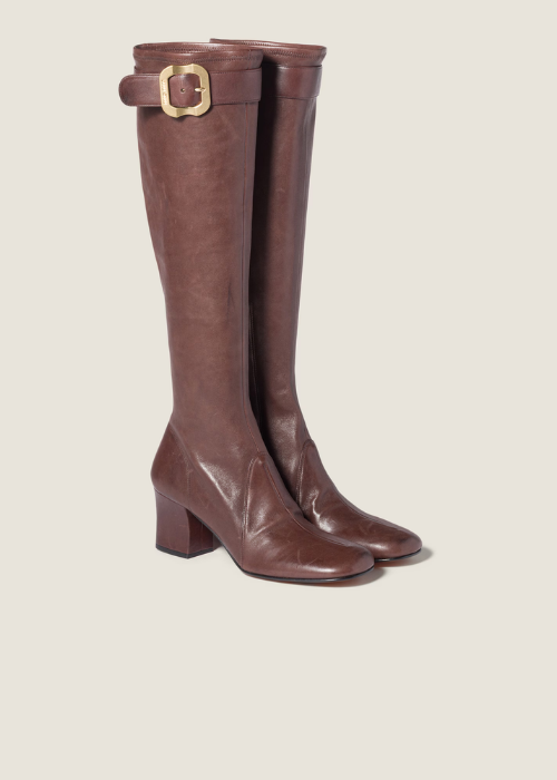 Miu Miu Nappa Leather Boots with Buckle – SANDS