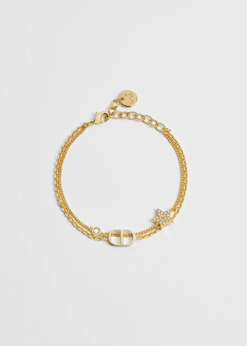 Petit CD Double Bracelet Silver-Finish Metal