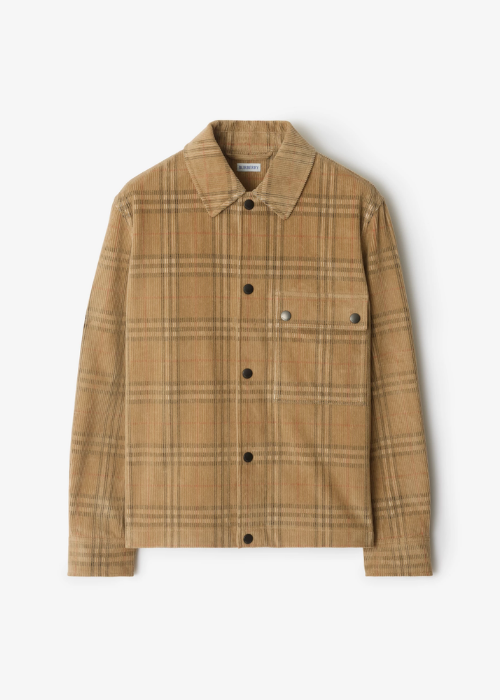Burberry Check Corduroy Overshirt. 