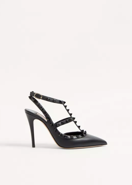 Valentino Garavani 100mm Rockstud Strap Pumps 