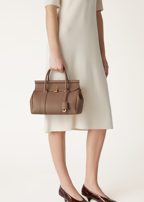 Loom bag L25 Calfskin Fossil/Sun Gold 