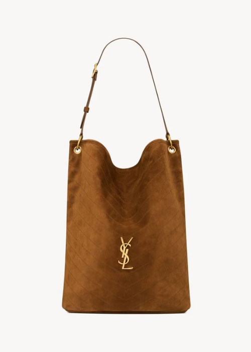 NIKI supple bucket in suede in Brown