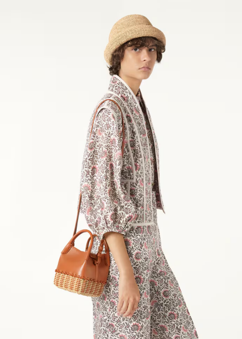 Micro Bale bag Rattan Malt/Warm Tan