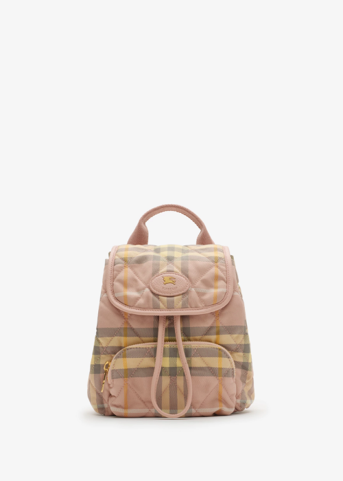 Burberry Mini Check Horseshoe Backpack