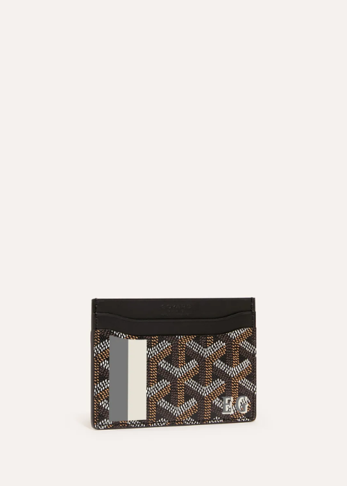 Goyard Saint-Sulpice Card Holder in Black & Tan