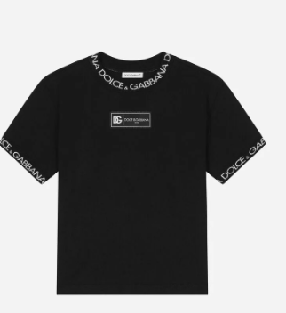 D&G Jersey T-shirt with logo label