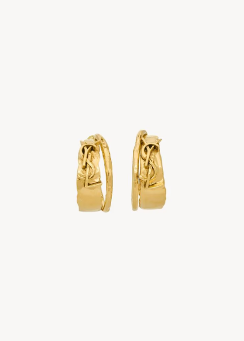 small CASSANDRE earrings in metal in Gold