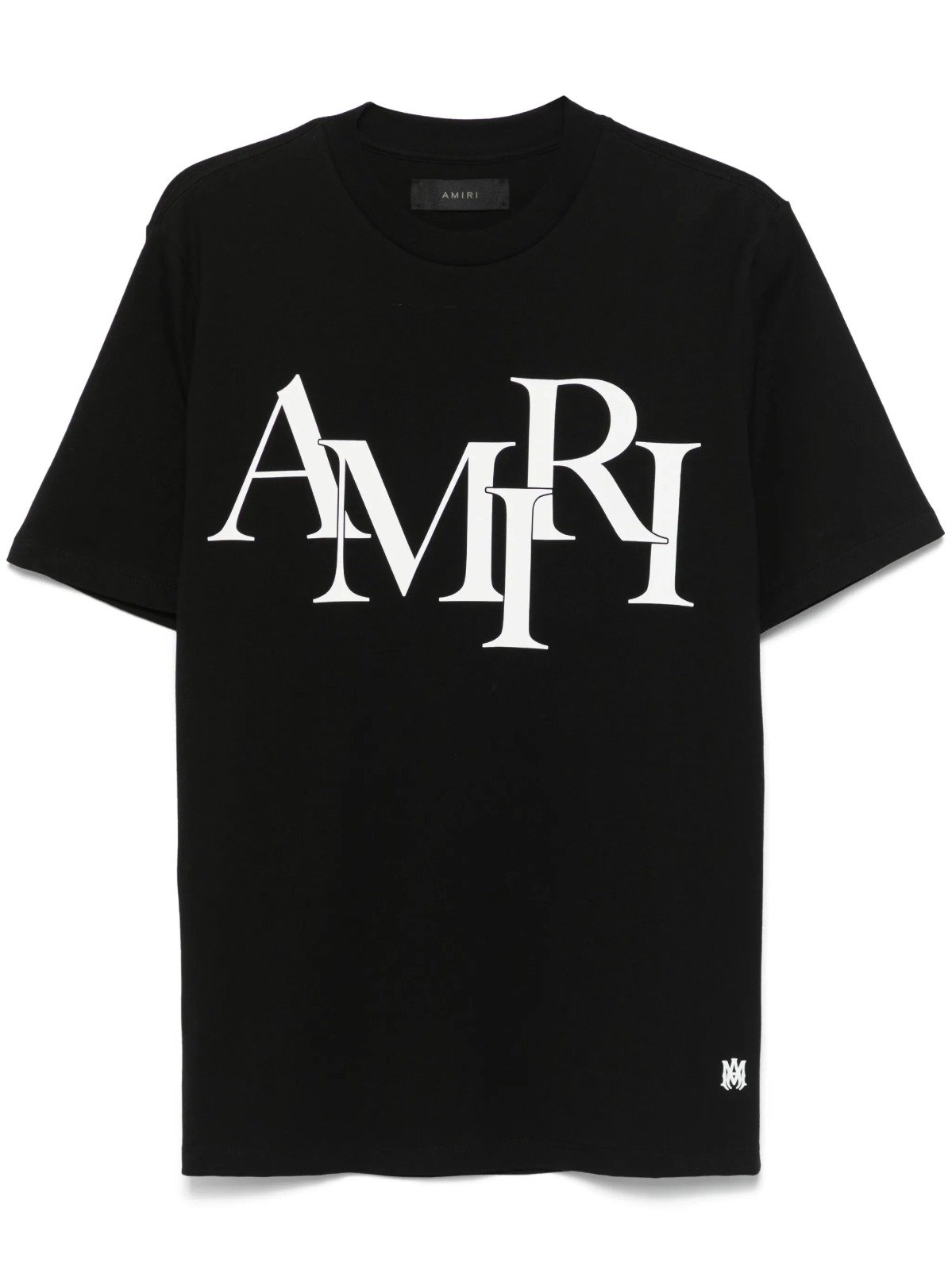 Amiri T-Shirt with Round Neck – Black