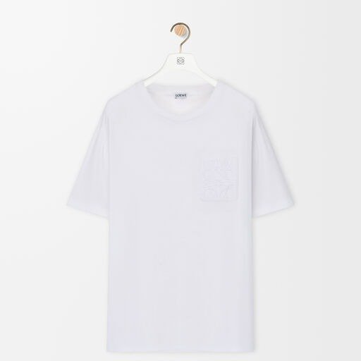 Loewe Relaxed Fit T-Shirt in Cotton – White