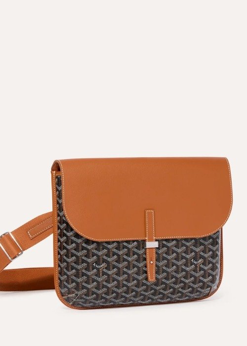 Goyard Coursier Messenger Bag Black/Tan